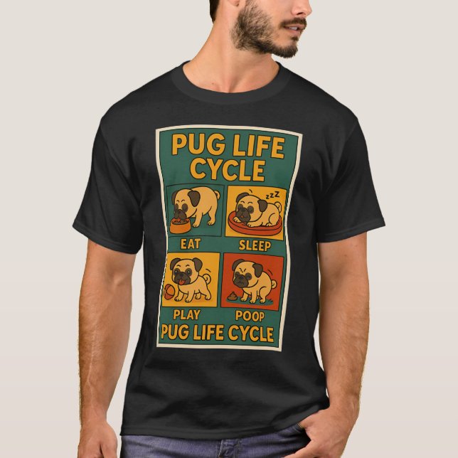 Camiseta Vida de Pug (Frente)