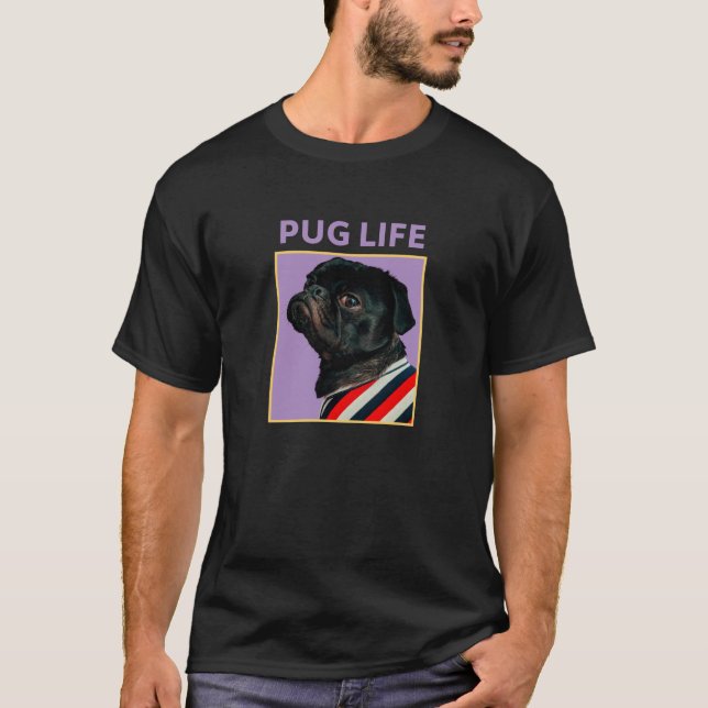 Camiseta Vida de Pug  (Frente)