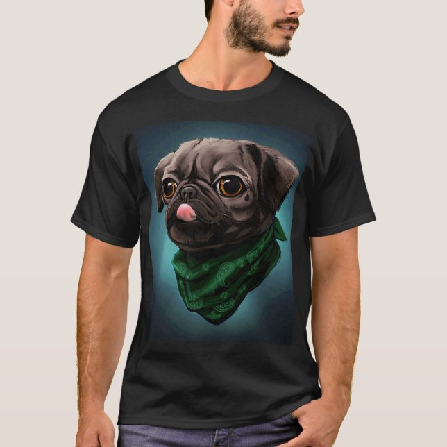 Camiseta Vida de Pug Premium Scoop 337 (Frente)