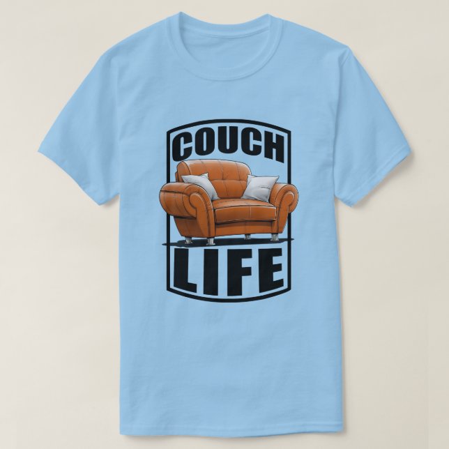 Camiseta Vida de Sofá (Frente do Design)
