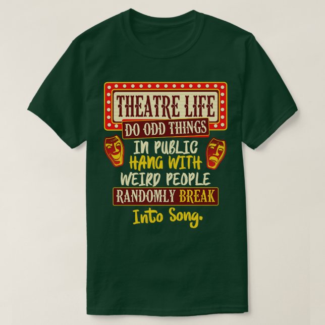 Camiseta Vida de Teatro (Frente do Design)