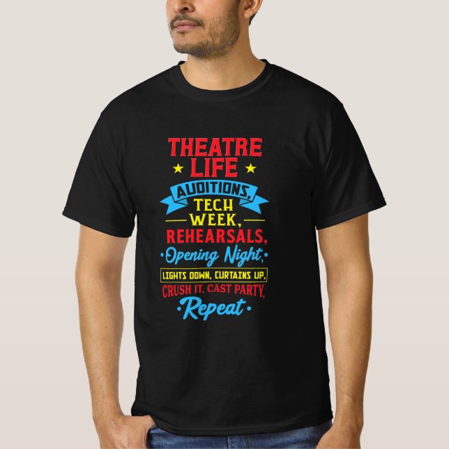 Camiseta Vida De Teatro Para Ator (Frente)
