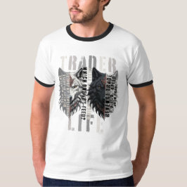 Camiseta Vida de trader | Lobo | Ambos os lados