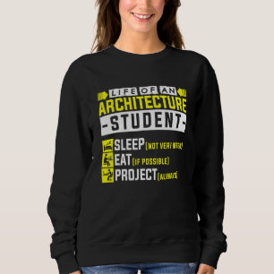 Camiseta Vida De Um Arquiteto De Estudantes De Arquitetura