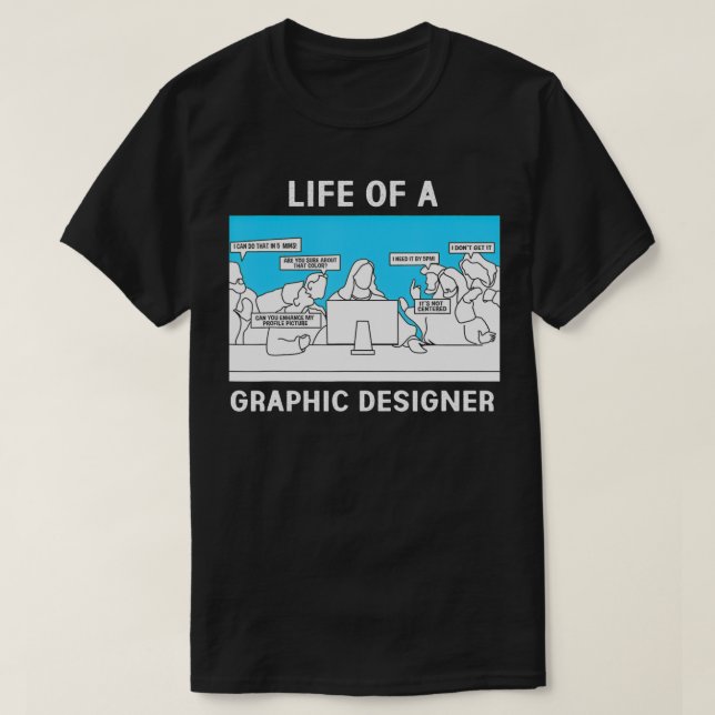 Camiseta Vida De Um Designer Gráfico (Frente do Design)