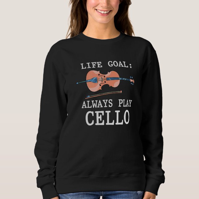 Camiseta Vida de Violoncelista Objetivo de Vida Violoncelis (Frente)