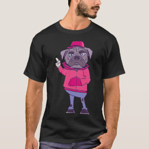 Camiseta Vida Divertida Pug Design Ativo 539
