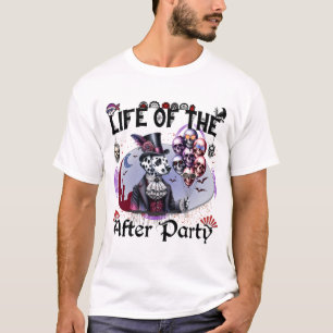 Camiseta Vida do Cachorro Gótico do Partido Depois com Bola