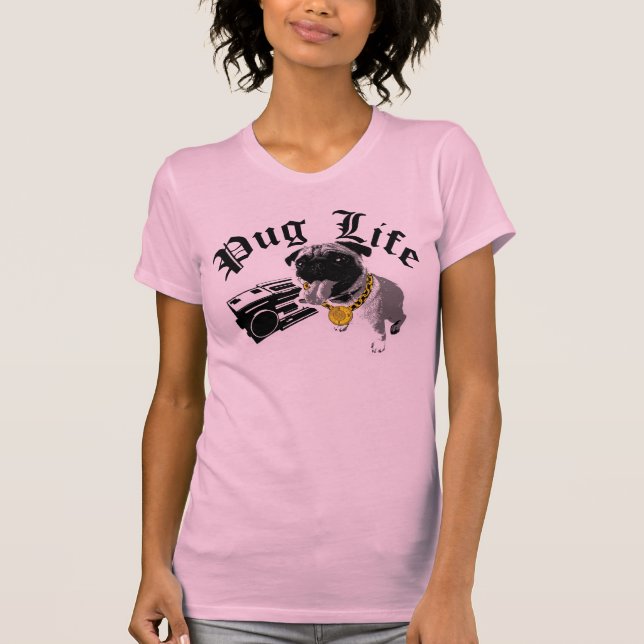 Camiseta Vida do Pug (Frente)