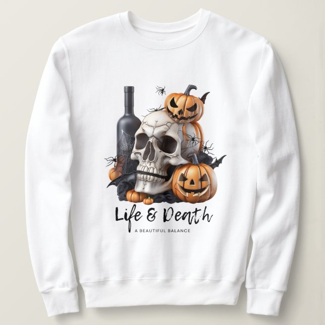 Camiseta Vida e Morte de Halloween 1 (Frente do Design)