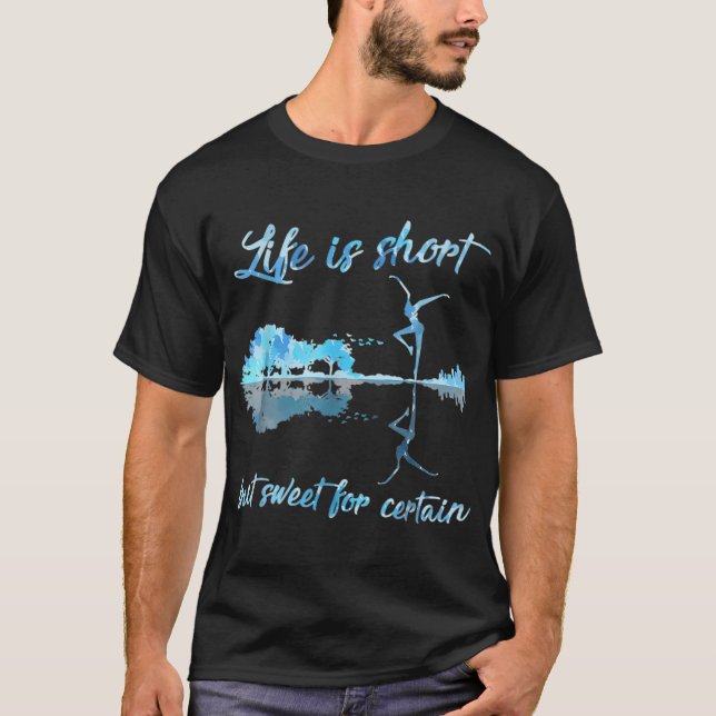 Camiseta Vida Écurta Masdoce Para Certas Guitarra (Frente)