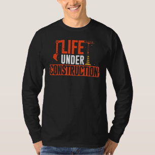 Camiseta Vida Em Construção Contratado Concreto