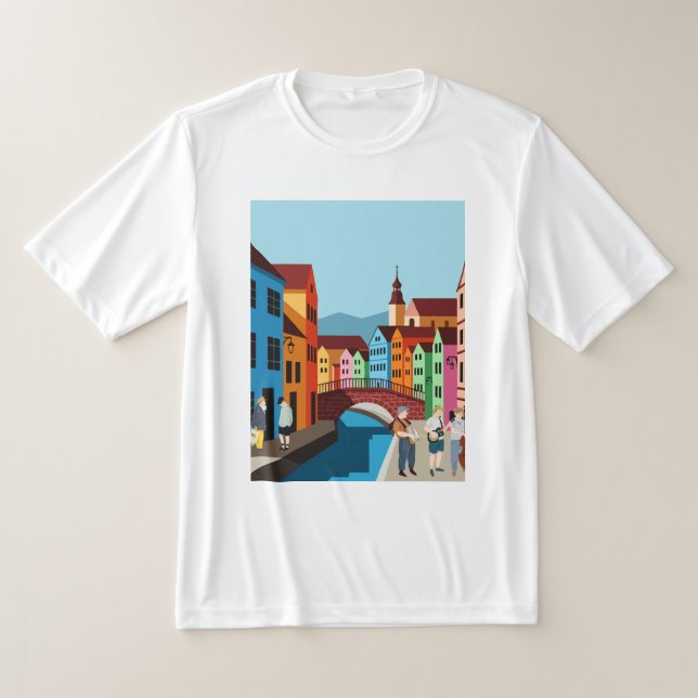 Camiseta Vida em uma cidade turística (Postura )