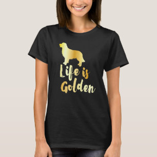 Camiseta Vida Engraçada É Golden Retriever