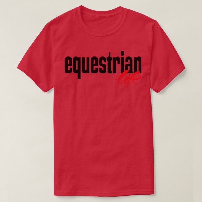 Camiseta Vida Equestre (Frente do Design)