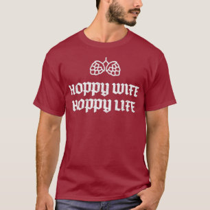 Camiseta Vida Esperta da Esposa Hoppy - Cerveja Artesanato