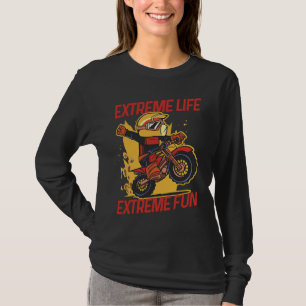 Camiseta Vida Extrema Diversão Extrema Enduro Motocross
