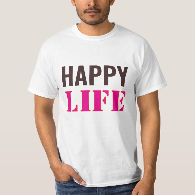 Camiseta vida feliz  (Frente)