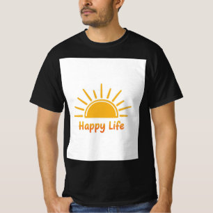 Camiseta Vida Feliz: Iluminada pela Alegria