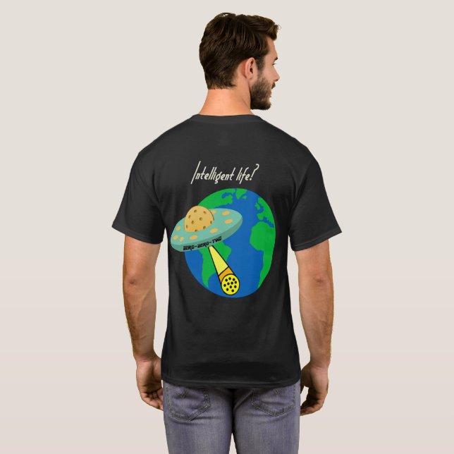 Camiseta Vida inteligente? (Parte Traseira Completa)