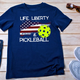 Camiseta Vida Liberdade e Pickleball Divertido