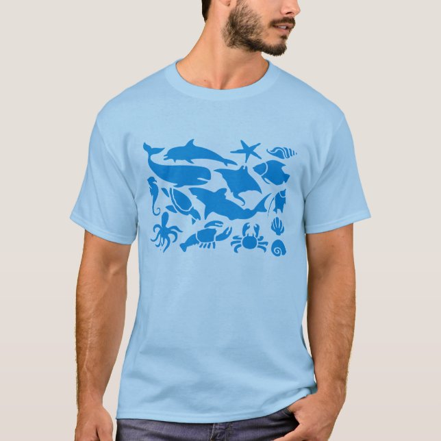 Camiseta Vida marinha (Frente)