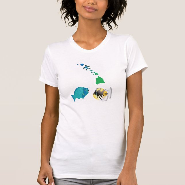 Camiseta Vida marinha de Havaí (Frente)