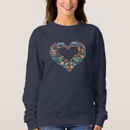 Camiseta Vida Marinha em Coração