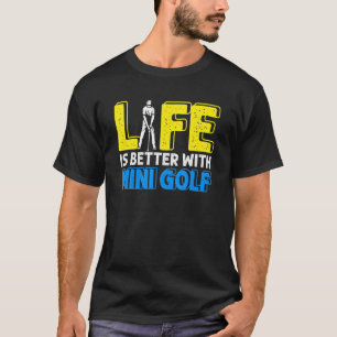Camiseta Vida Melhor Com Mini Golfe Golfe Nadando Ho