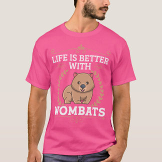 Camiseta Vida melhor com mulheres marsupiais Austrália anim