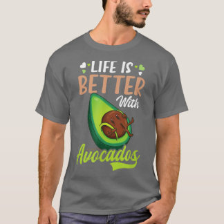 Camiseta Vida melhor com o Avocado Design Avocado