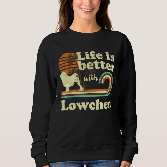 Camiseta Vida Melhor Lowchen Cachorro Pai (Frente)