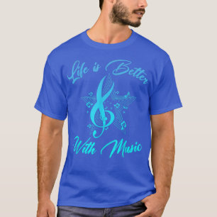 Camiseta Vida Melhor Música Engraçada Vida Começa Homens En