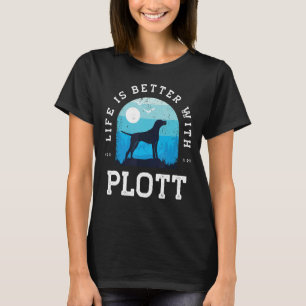 Camiseta Vida Melhor Plotte Vintage Blue Dog Pai Mãe