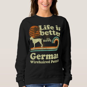 Camiseta Vida Melhor - Ponteiro Wirehaired Alemão - Cachorr