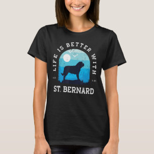 Camiseta Vida Melhor Rua Bernard Vintage Blue Dog Pai mãe