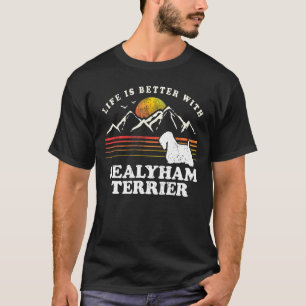 Camiseta Vida Melhor Sealyham Terrier Vintage Cog Pai
