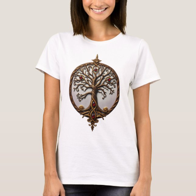 Camiseta Vida Mística da Árvore (Frente)