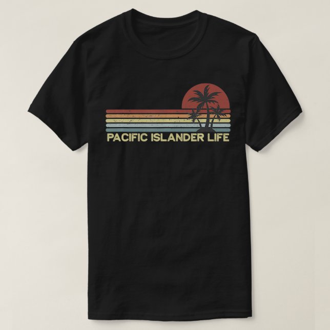Camiseta Vida na Ilha do Pacífico (Frente do Design)