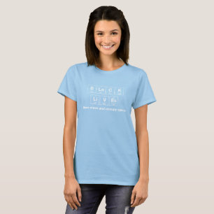 Camiseta Vida Negra Feminina - Elementos Químicos