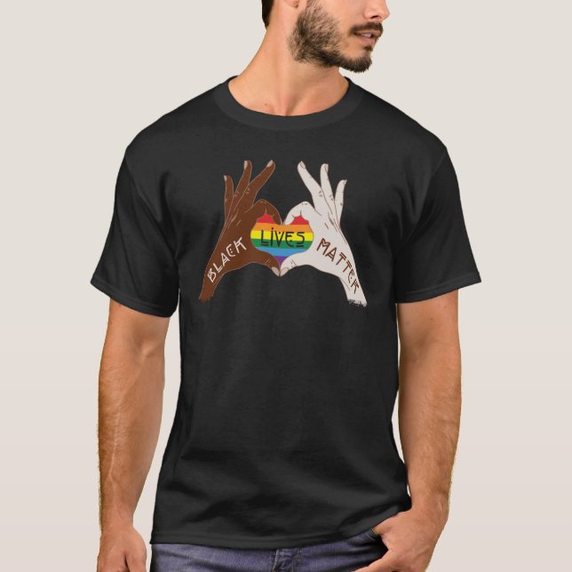 Camiseta Vida Negra Importante - Ame Rainbow (Frente)