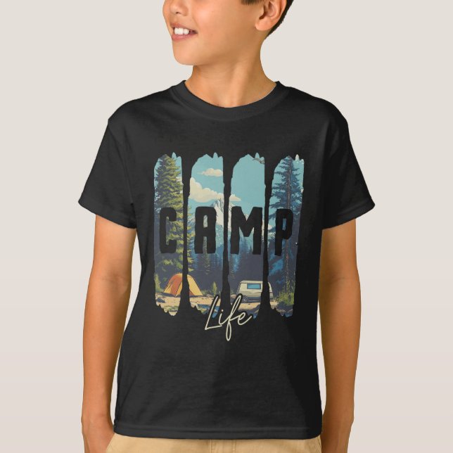 Camiseta Vida no Acampamento  (Frente)