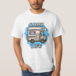 Camiseta Vida no Acampamento | Camper Retrô