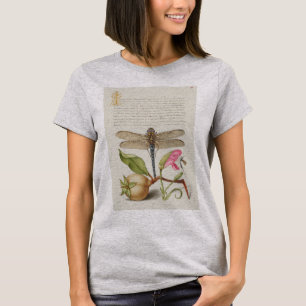 Camiseta Vida no jardim, Libélula, Pera, Cravo e Inseto
