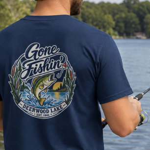 Camiseta Vida no Lago Deerwood Acabou-se o Pescaria