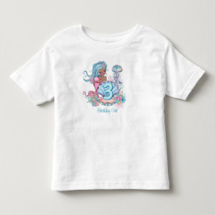 Camiseta Vida no Mar Mermaid Festa de aniversário com ida
