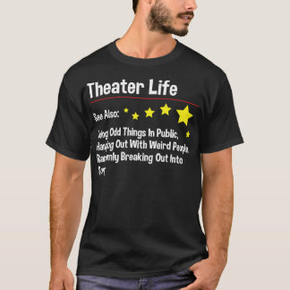 Camiseta Vida no Teatro - Teatro Ator de Atrizes - Drama em