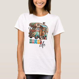 Camiseta Vida Nômade de Camper Antigo
