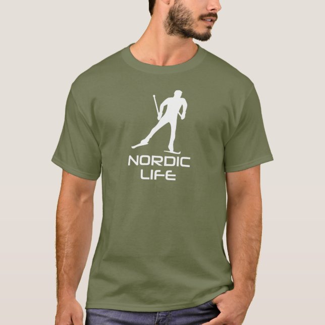Camiseta Vida Nórdica de Esqui (Frente)