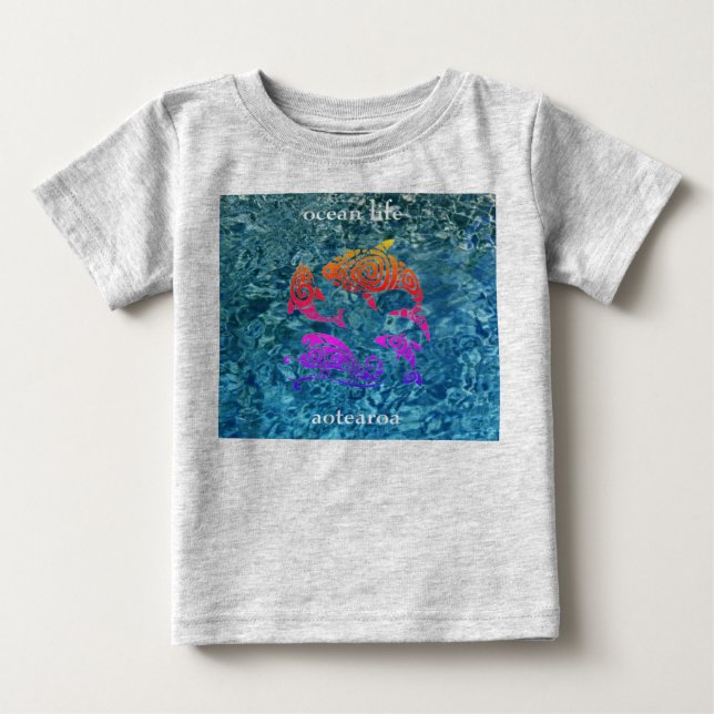 Camiseta vida oceânica aotearoa (Frente)
